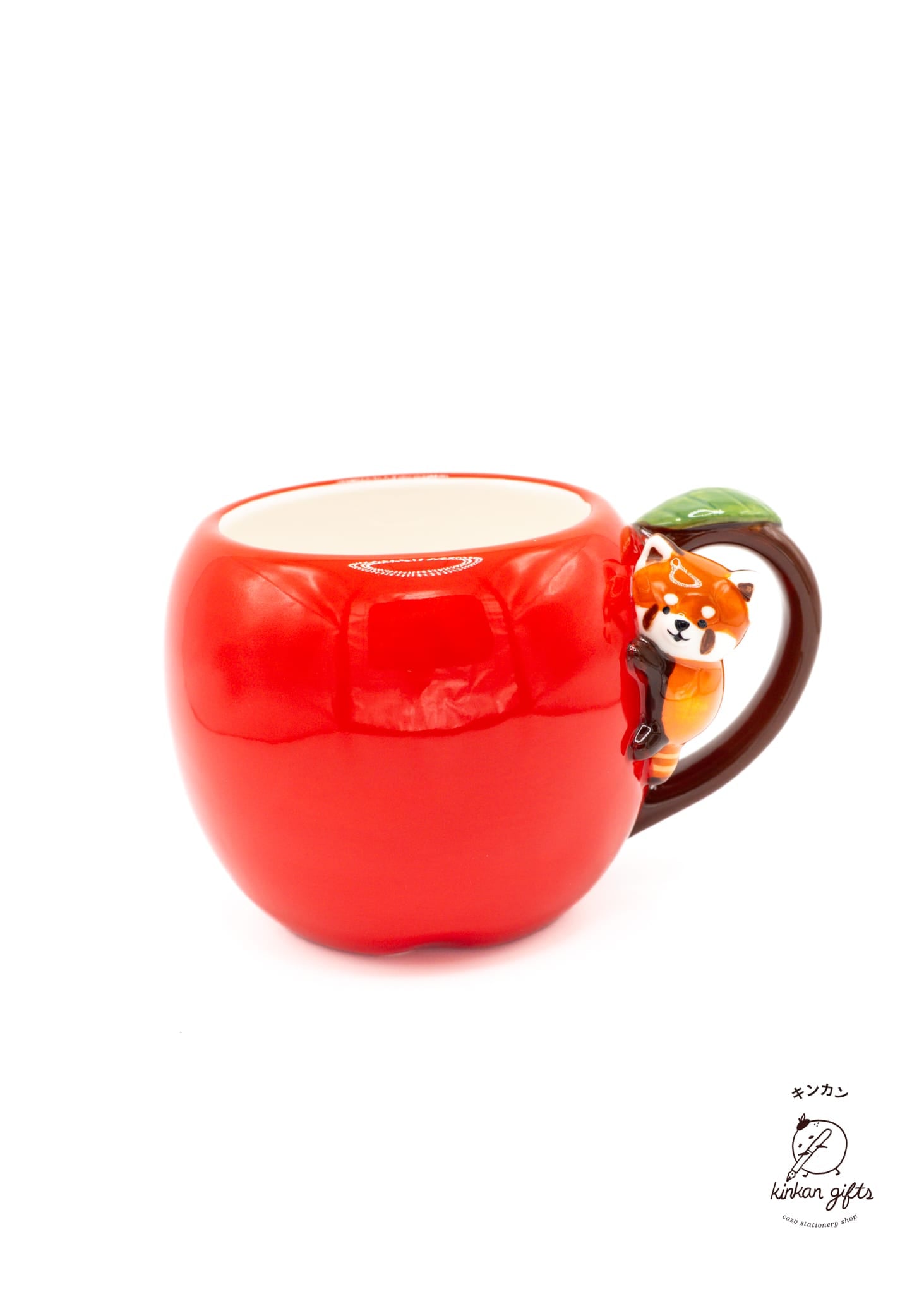LIG Cups & Mugs Decole Let's Go Lesser - Red Panda Apple Mug