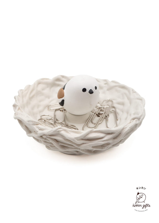 LIG Desk Organizers Shimaena Bird's Nest Paperclip Holder - Nihon Nokotori Series - Shimaena