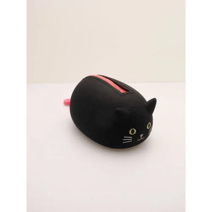 LIHIT LAB. Pen & Pencil Cases Black Cat Mini Silicone Animal Pouch