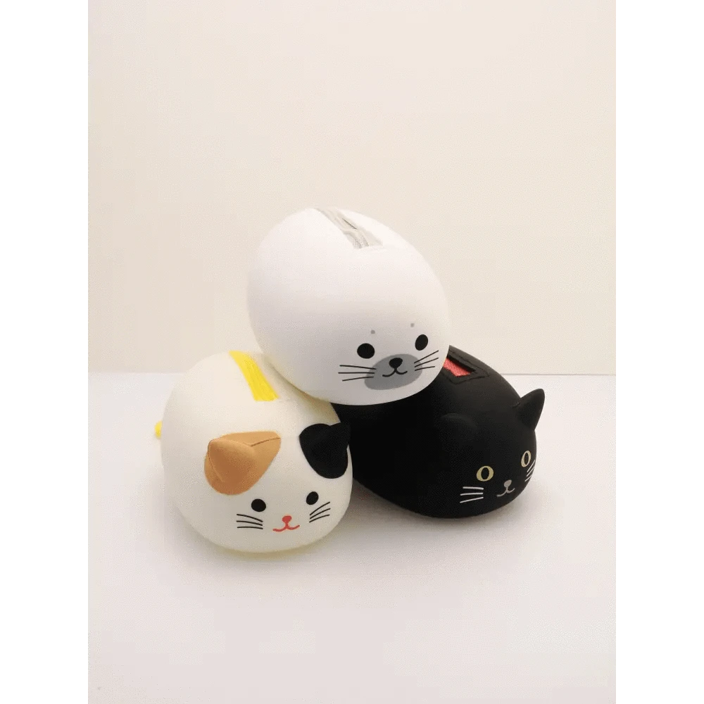 LIHIT LAB. Pen & Pencil Cases Mini Silicone Animal Pouch
