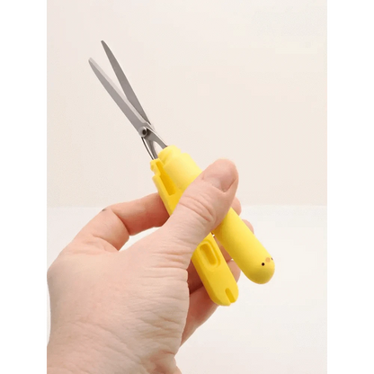 LIHIT LAB. Scissors Chick PuniLabo Cute Animal Stick-Type Scissors