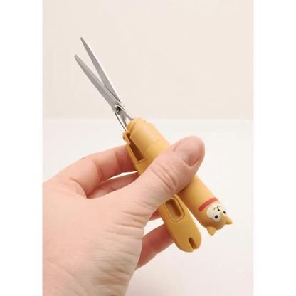 LIHIT LAB. Scissors Shiba Inu PuniLabo Cute Animal Stick-Type Scissors