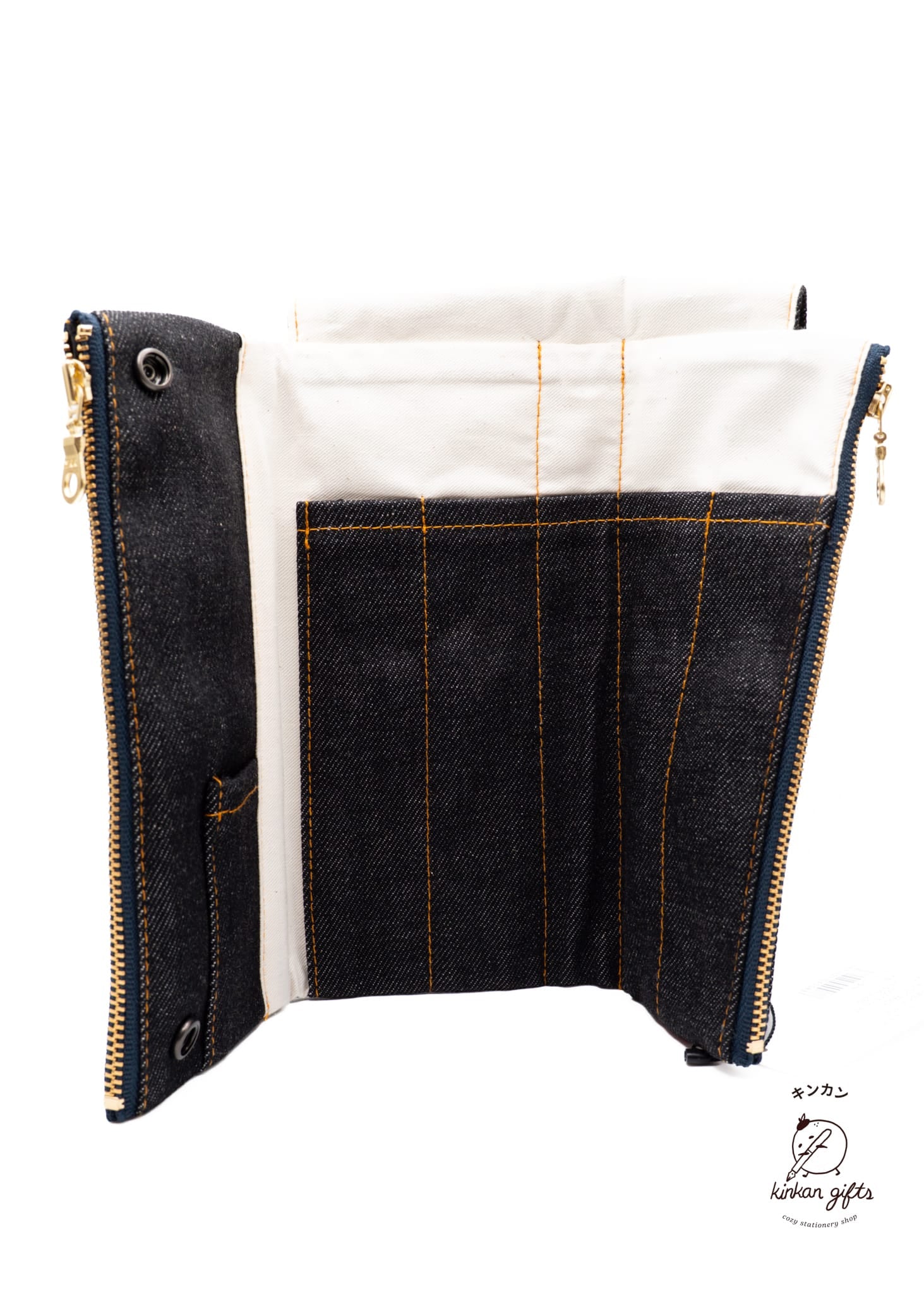 LUDDITE Co. Black Denim Luddite Denim Bendy Pen Case
