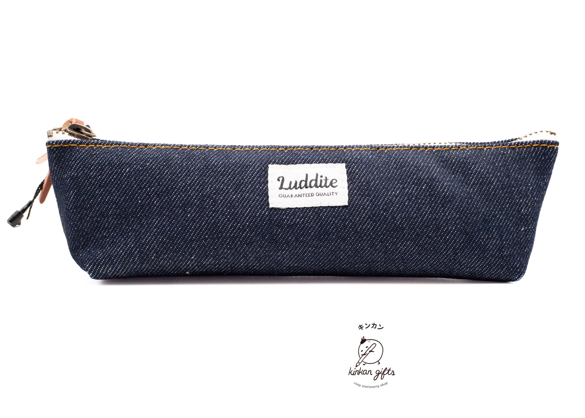 LUDDITE Co. Pen & Pencil Cases Denim Luddite Boat Pen Case