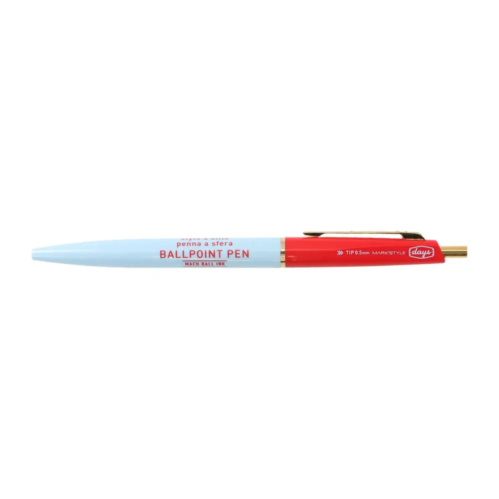 Mach Ball Ink Pen/DxA / MARK’STYLE - Blue-Red