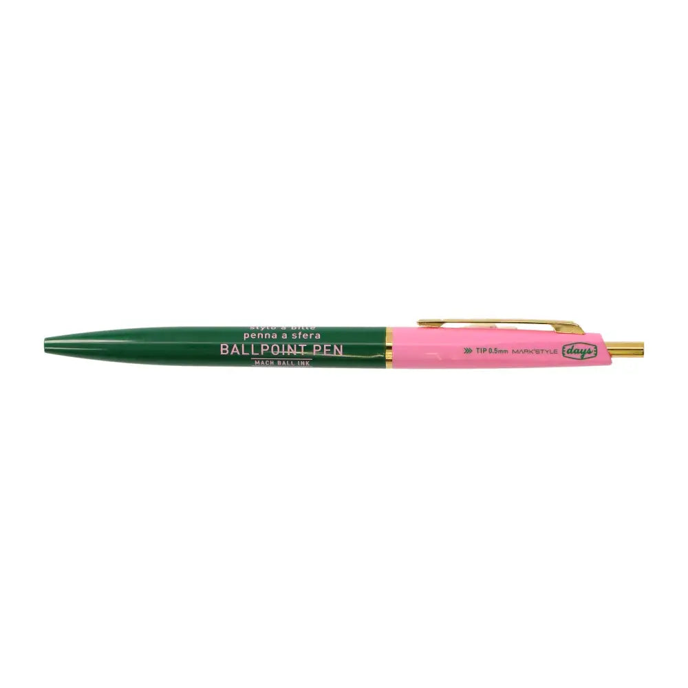 Mach Ball Ink Pen/DxA / MARK’STYLE - Green-Pink