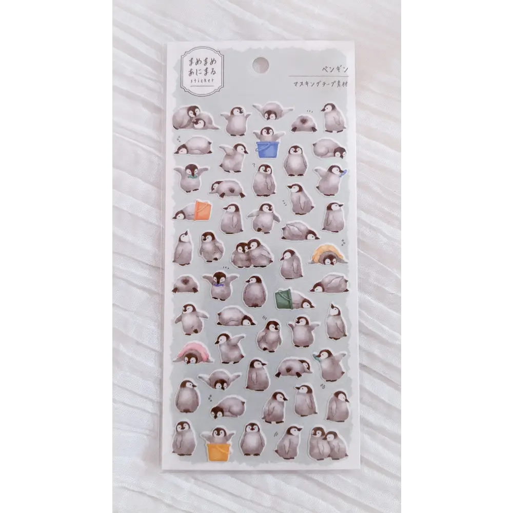 MIND WAVE 81231 Penguin Mame-Mame Animal Sticker Sheet