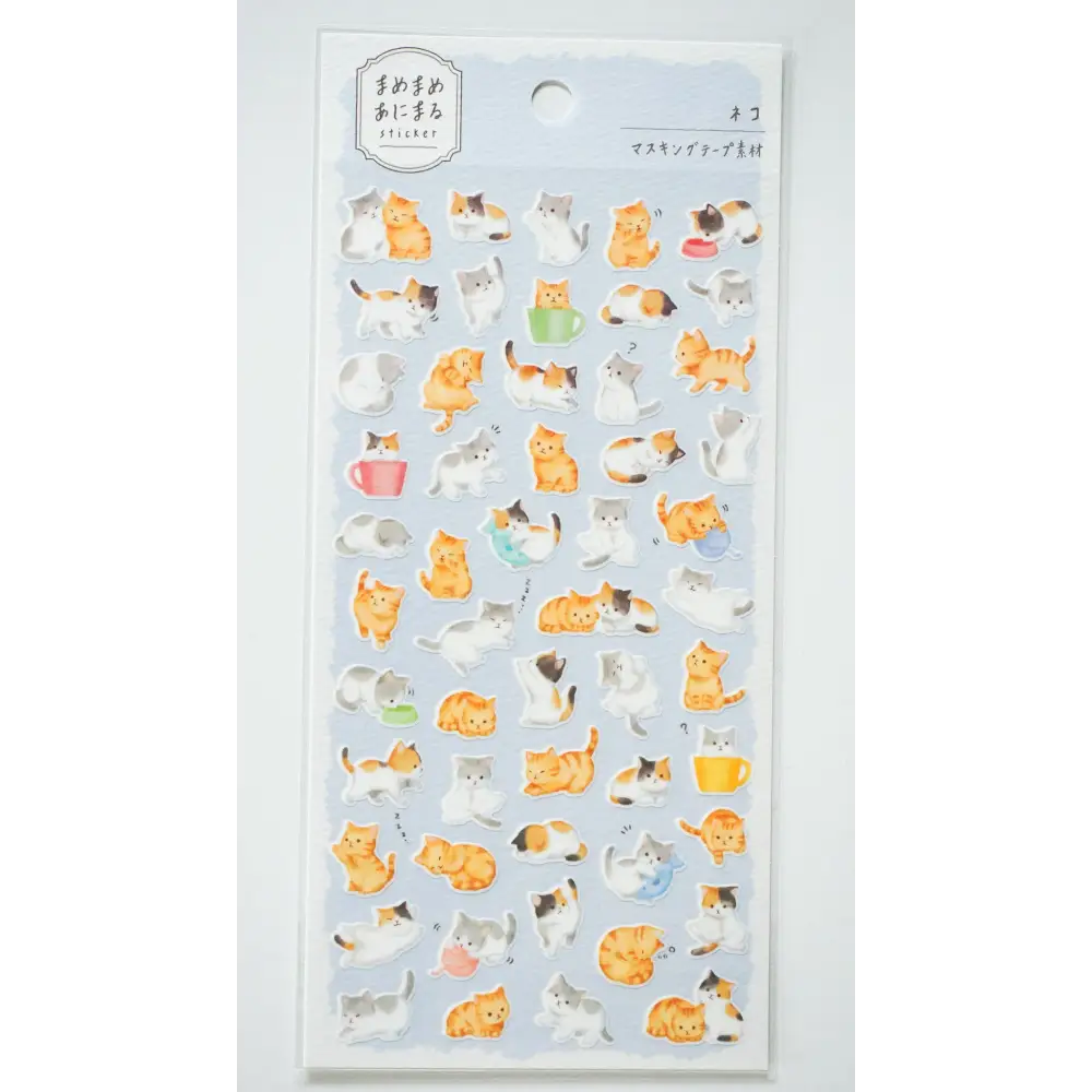 Mame-Mame Animal Sticker Sheet - decorative stickers