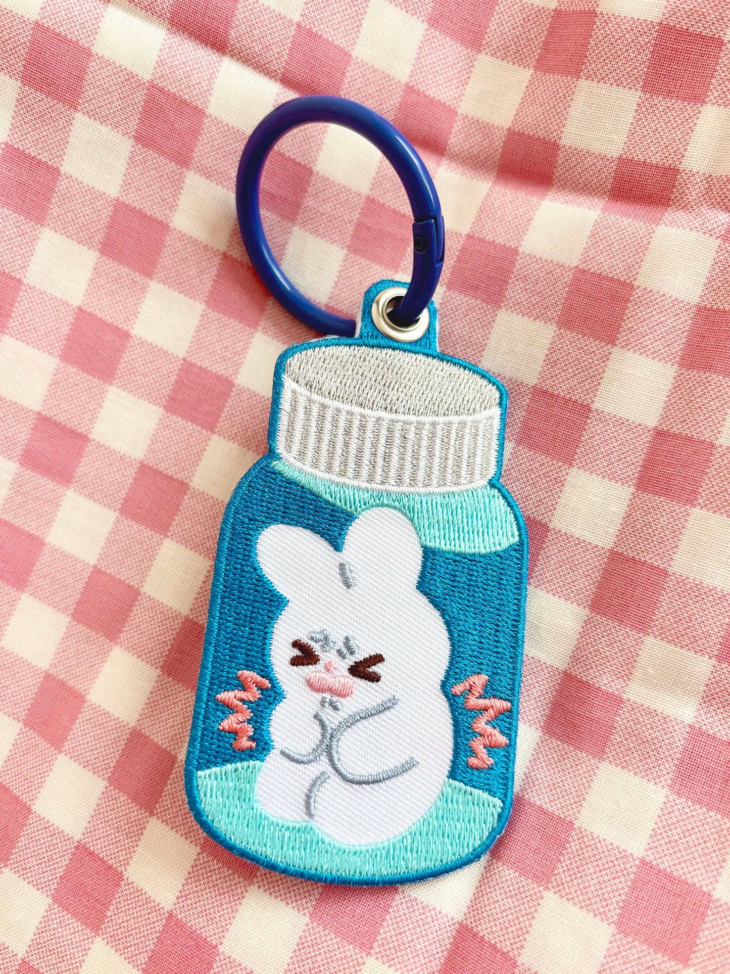 Maobabie Ibuprofen Gang Embroidered Keychain