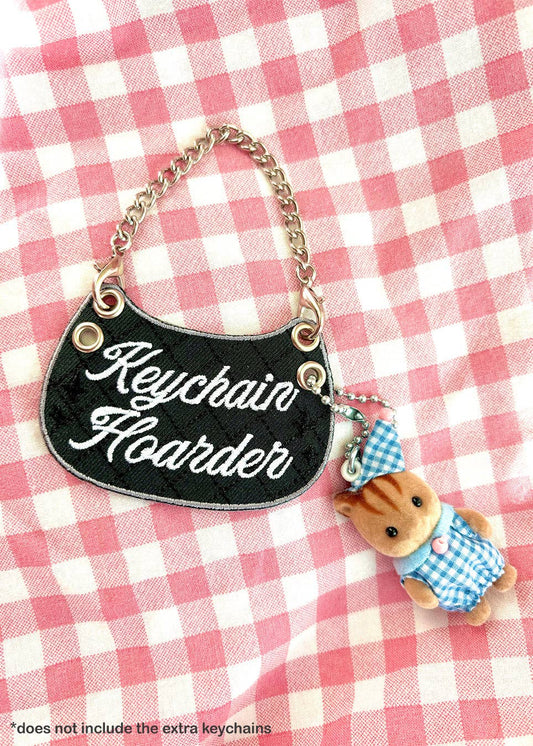Maobabie Keychain Hoarder Purse Embroidered Keychain