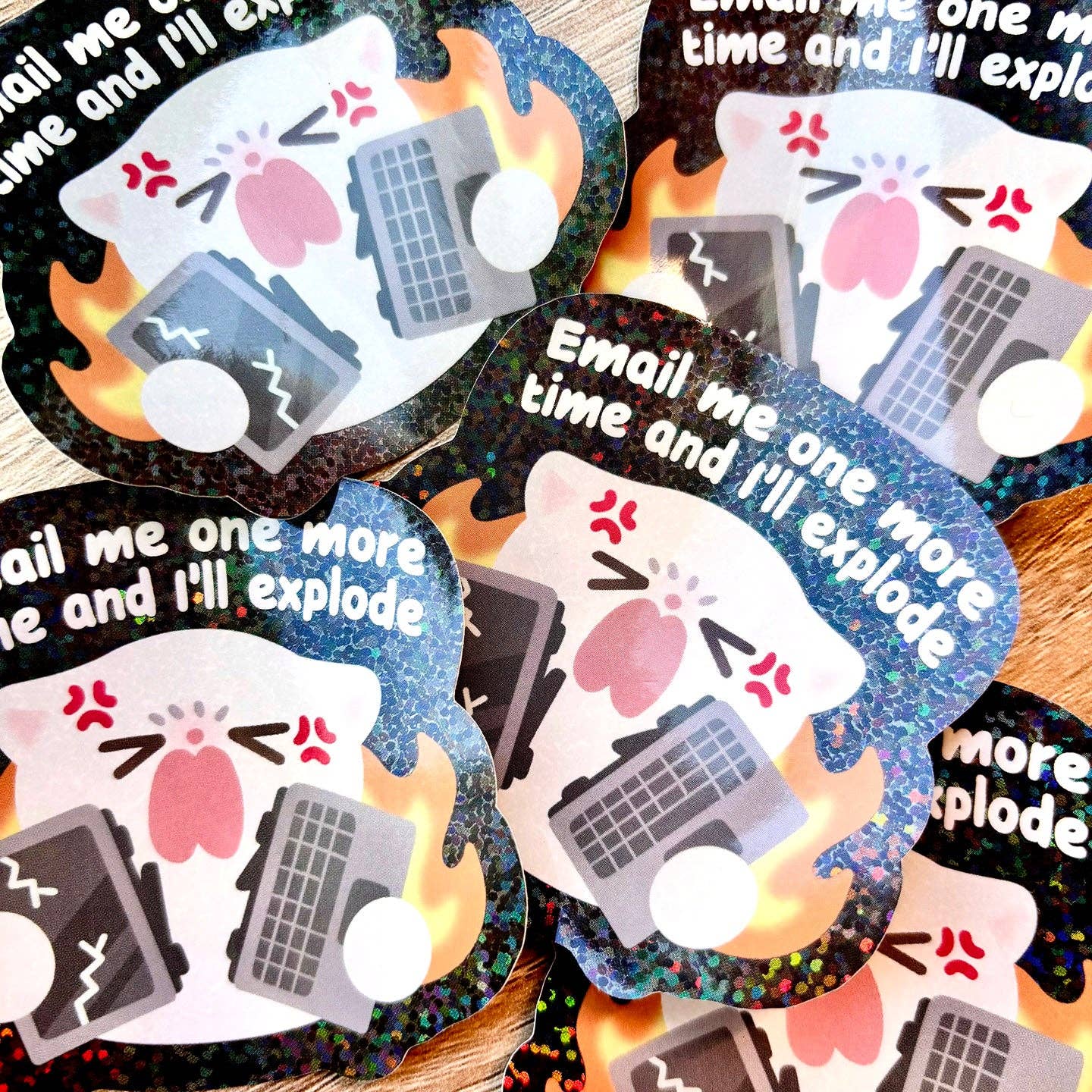 Maobabie Vinyl Sticker - Email Me and I'll Explode