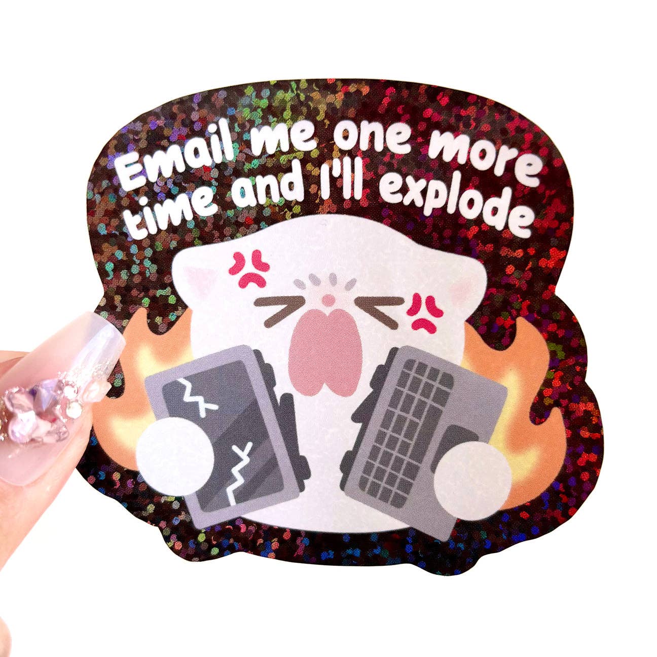 Maobabie Vinyl Sticker - Email Me and I'll Explode