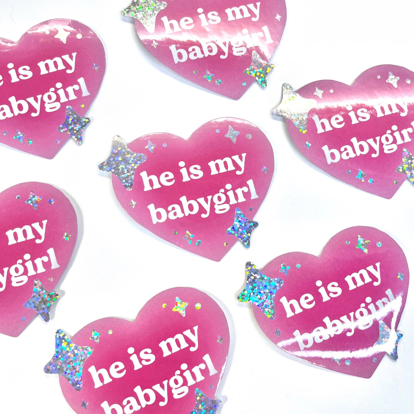 Maobabie Vinyl Sticker - He is My Babygirl Heart
