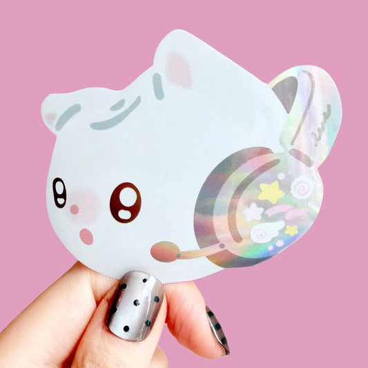 Maobabie Vinyl Sticker - Headphone Dent Kitty
