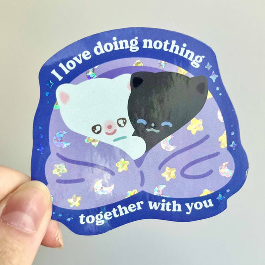 Maobabie Vinyl Sticker - I Love Doing Nothing Together