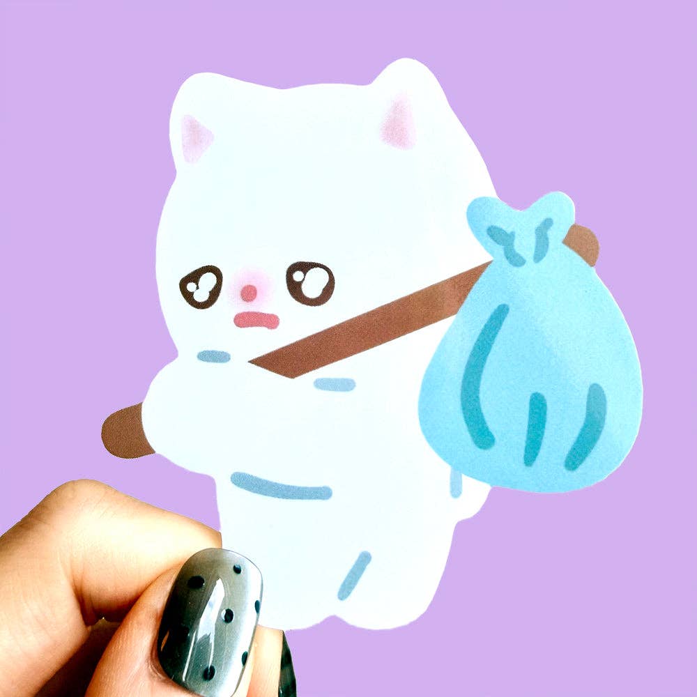 Maobabie Vinyl Sticker - Sad Bindle Cat