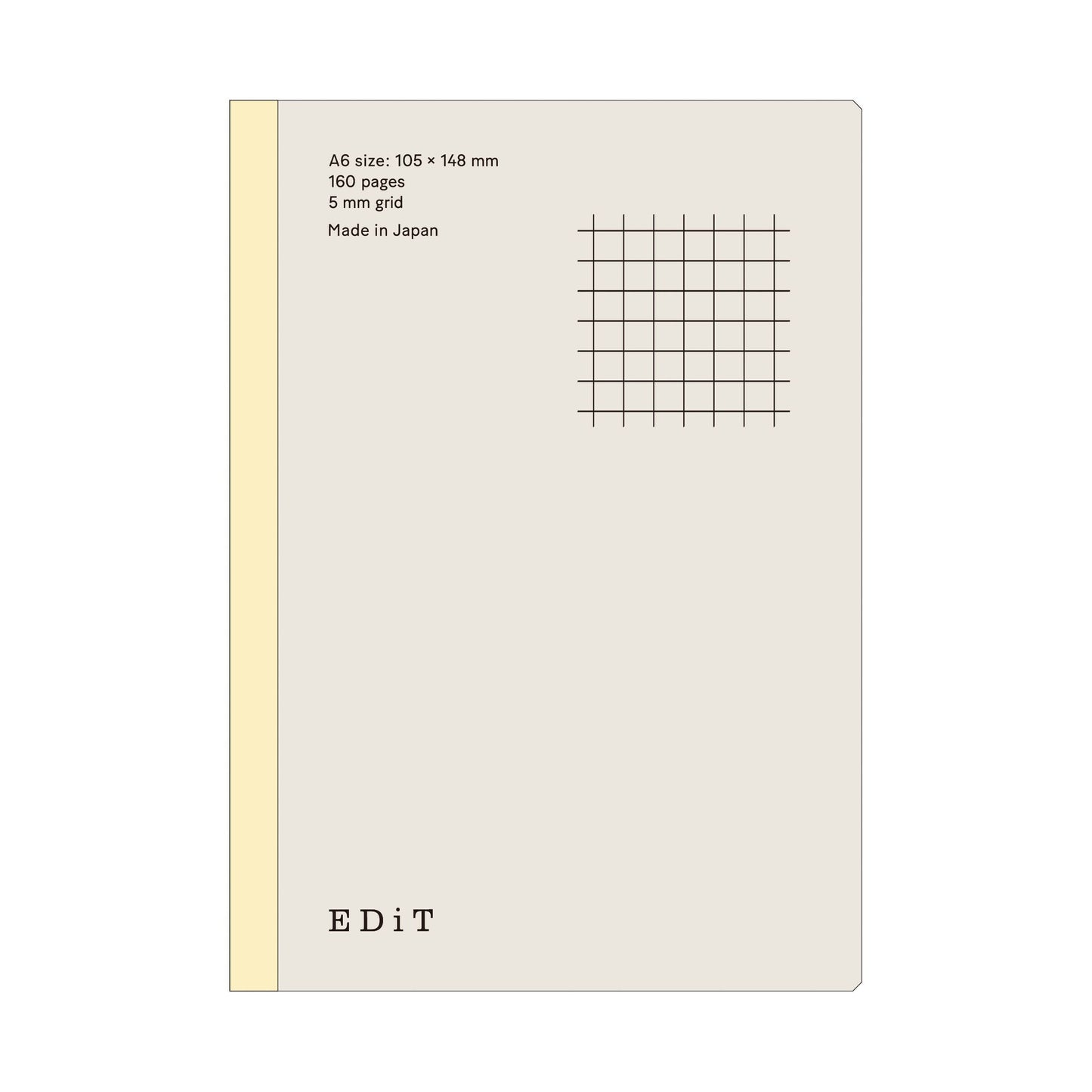 MARK'S Inc. 5 mm Grid Notebook A6･160 pages / EDiT