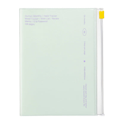 MARK'S Inc. Beige Undated 2 days per page Clear Slid Zipper