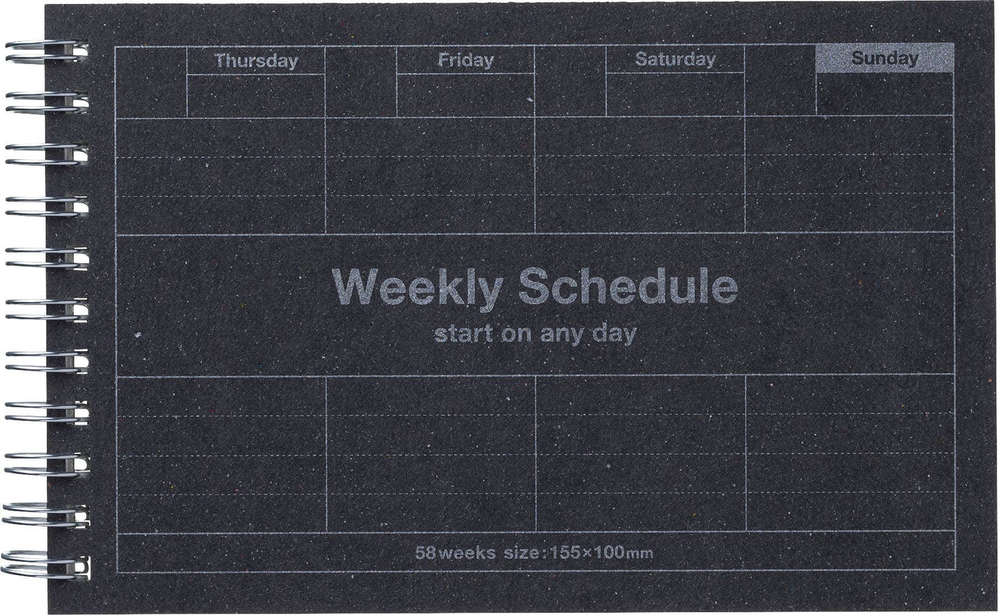 MARK'S Inc. Calendars, Organizers & Planners Black Dayfree Weekly Schedule