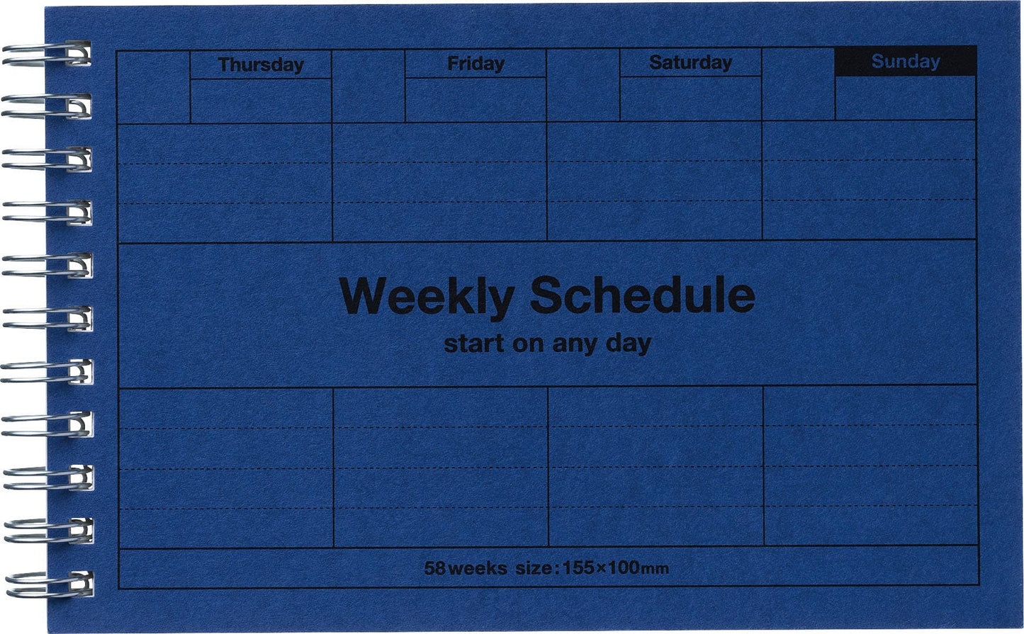 MARK'S Inc. Calendars, Organizers & Planners Blue Dayfree Weekly Schedule
