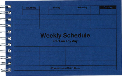 MARK'S Inc. Calendars, Organizers & Planners Blue Dayfree Weekly Schedule