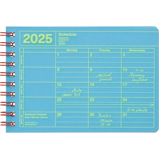 MARK'S Inc. Calendars, Organizers & Planners Blue Notebook Calendar 2025  SS