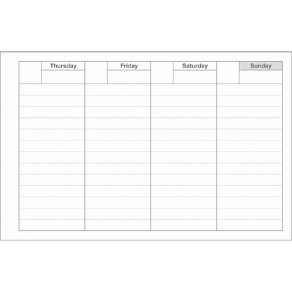 MARK'S Inc. Calendars, Organizers & Planners Dayfree Weekly Schedule