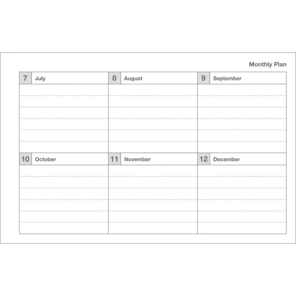 MARK'S Inc. Calendars, Organizers & Planners Dayfree Weekly Schedule