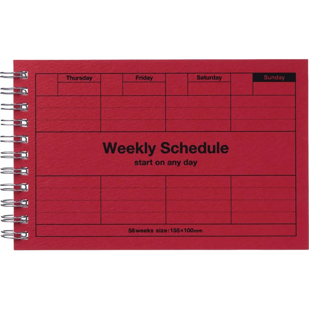 MARK'S Inc. Calendars, Organizers & Planners Dayfree Weekly Schedule