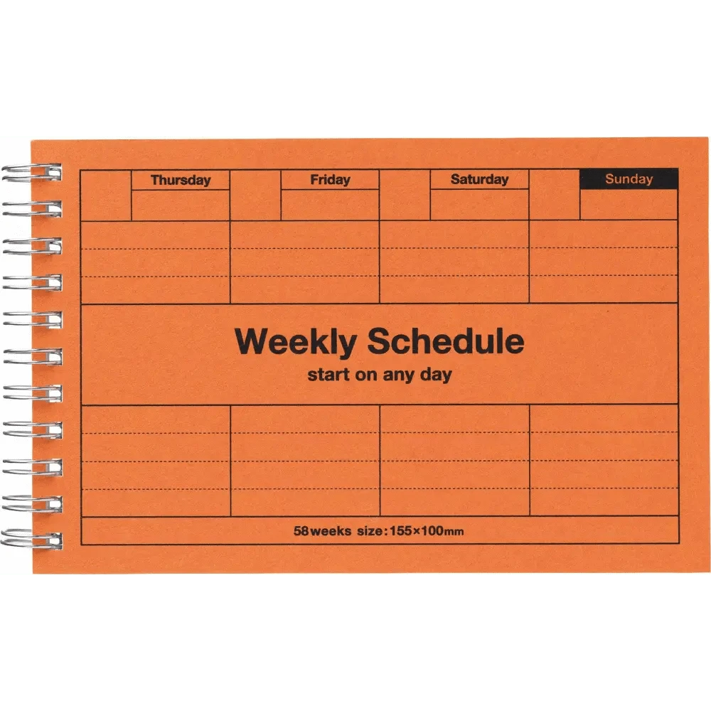 MARK'S Inc. Calendars, Organizers & Planners Dayfree Weekly Schedule