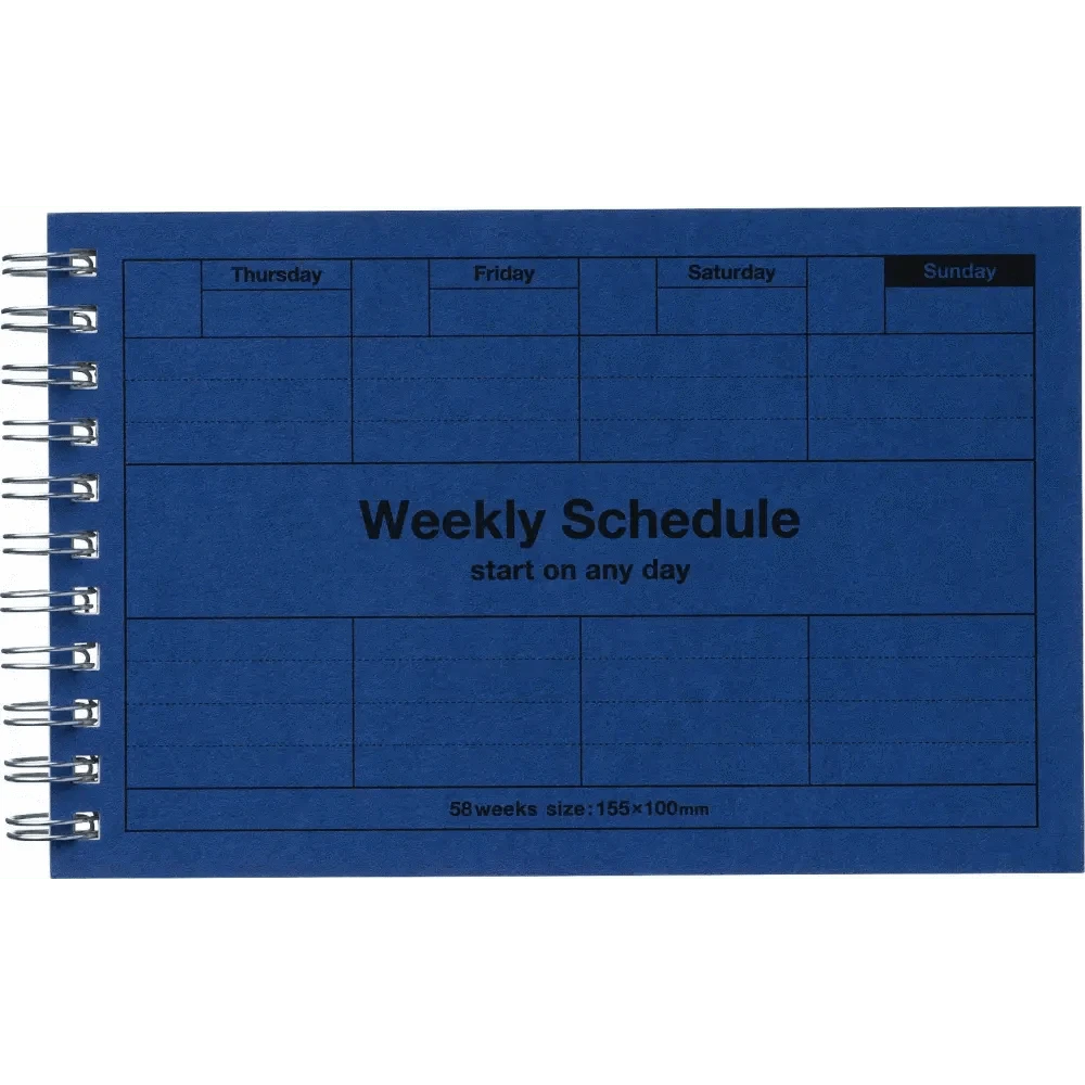 MARK'S Inc. Calendars, Organizers & Planners Dayfree Weekly Schedule