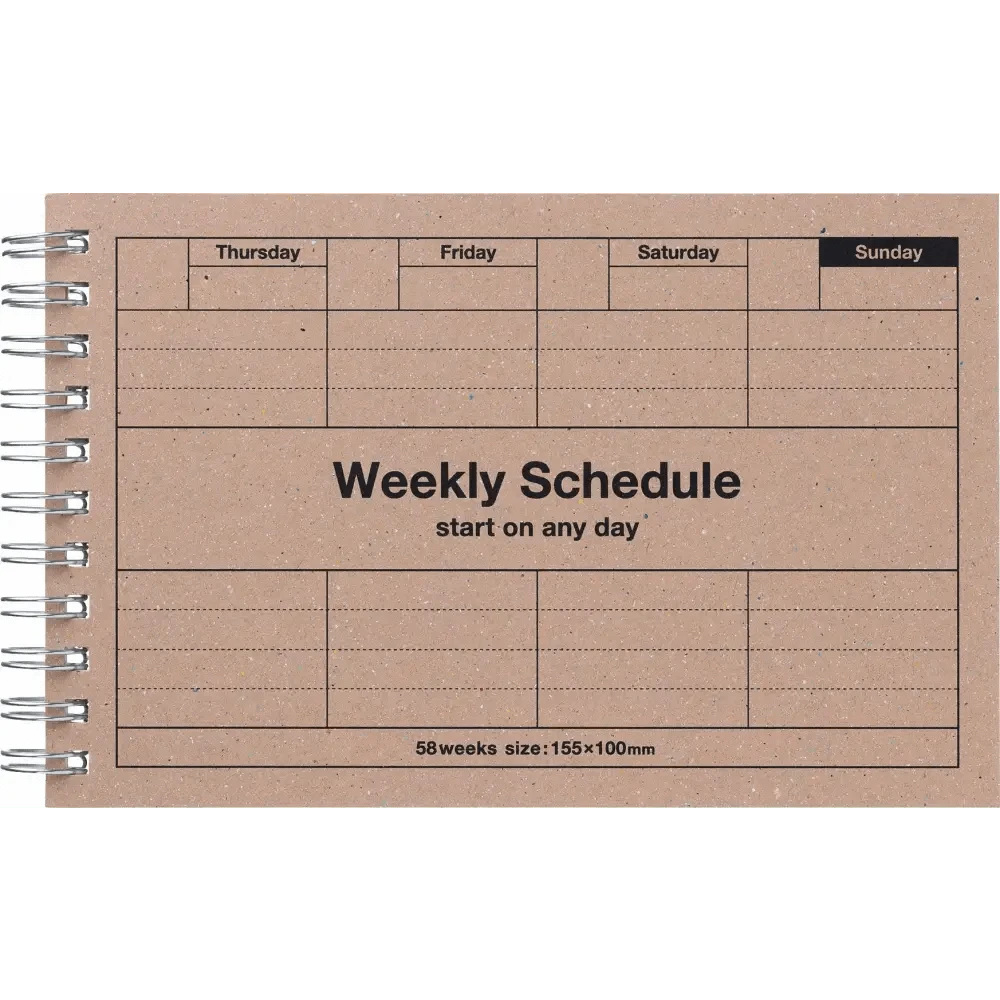 MARK'S Inc. Calendars, Organizers & Planners Dayfree Weekly Schedule
