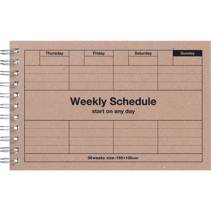 MARK'S Inc. Calendars, Organizers & Planners Dayfree Weekly Schedule