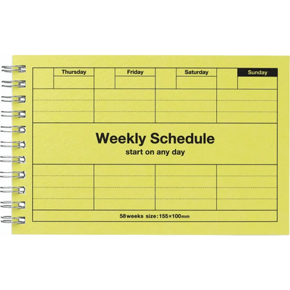 MARK'S Inc. Calendars, Organizers & Planners Neo Citron Dayfree Weekly Schedule