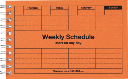 MARK'S Inc. Calendars, Organizers & Planners Orange Dayfree Weekly Schedule