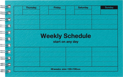 MARK'S Inc. Calendars, Organizers & Planners Turquoise Dayfree Weekly Schedule