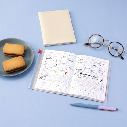 MARK'S Inc. Calendars, Organizers & Planners Undated 2 days per page Clear Slid Zipper