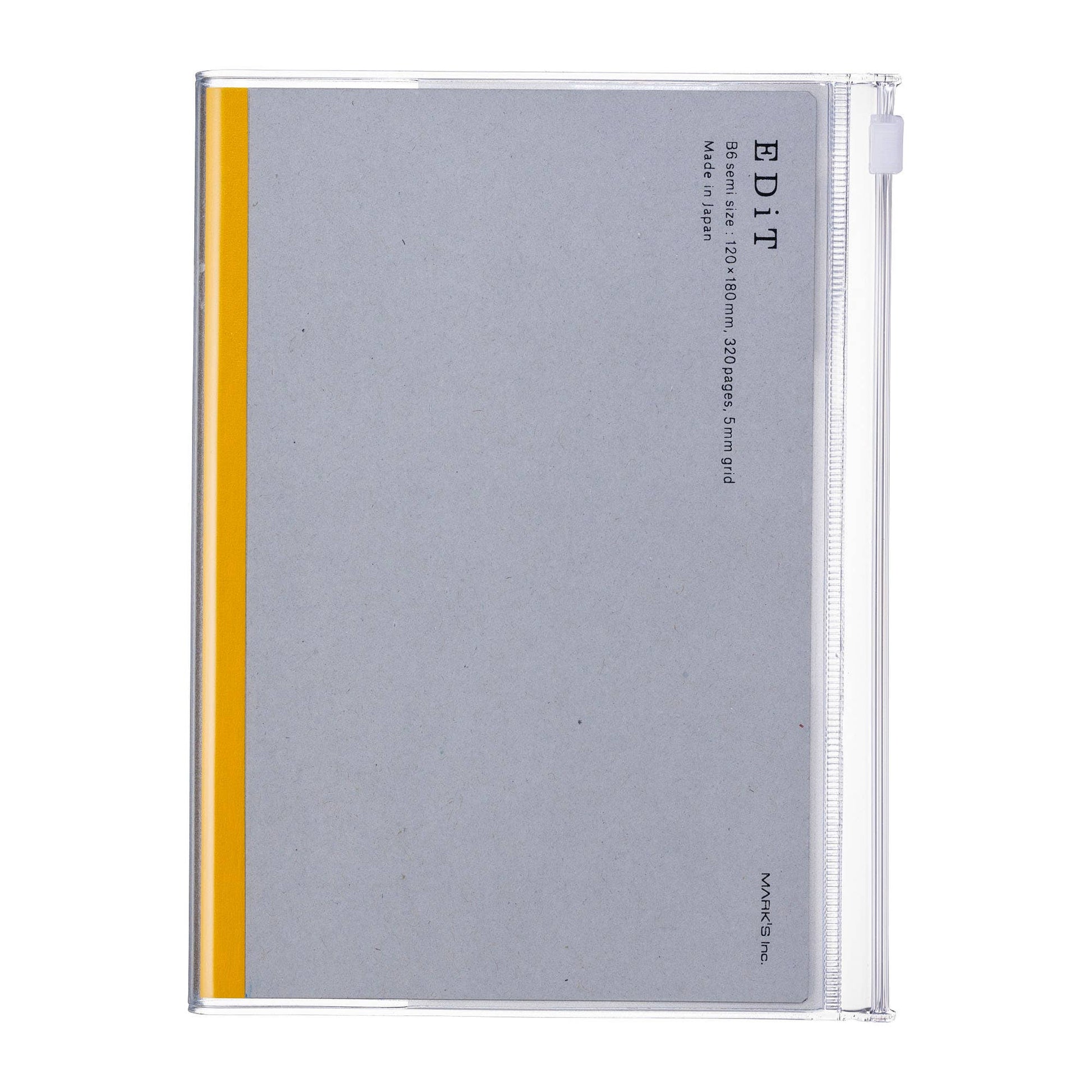 MARK'S Inc. Clear Grid Notebook B6 with PVC Cover / EDiT