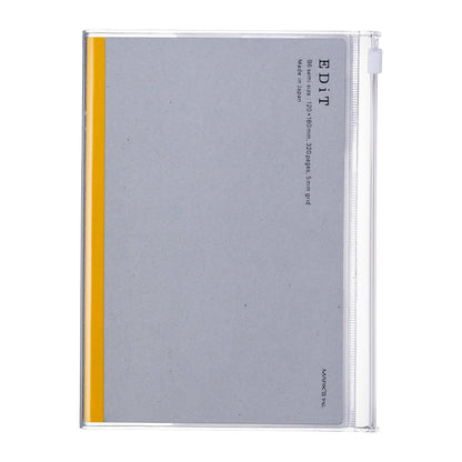 MARK'S Inc. Clear Grid Notebook B6 with PVC Cover / EDiT