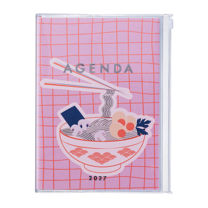 MARK'S Inc. Illustration Flower Weekly Vertical Planner 2027 – Premium Paper (A5)