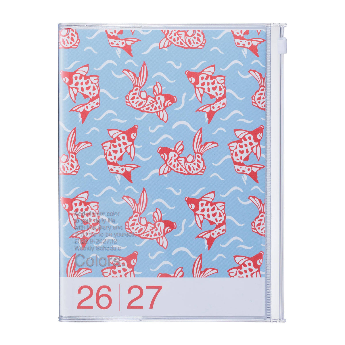 MARK'S Inc. Illustration Flower Weekly Vertical Planner 2027 – Premium Paper (A5)