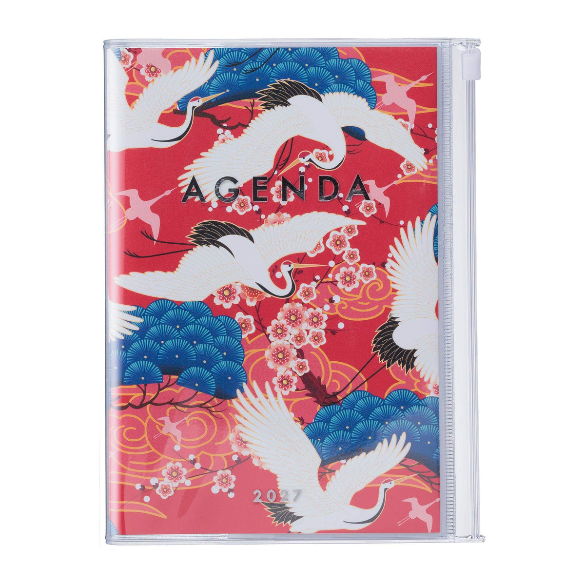 MARK'S Inc. Japan Birds Purple Weekly Vertical Planner 2027 – Premium Paper (B6)