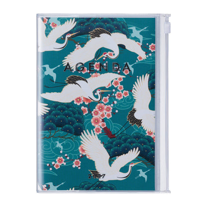 MARK'S Inc. Japan Birds Purple Weekly Vertical Planner 2027 – Premium Paper (B6)