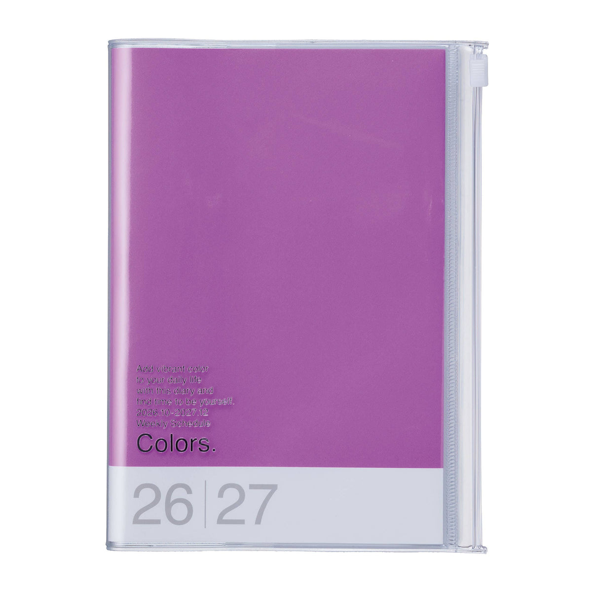 MARK'S Inc. Japan Birds Purple Weekly Vertical Planner 2027 – Premium Paper (B6)