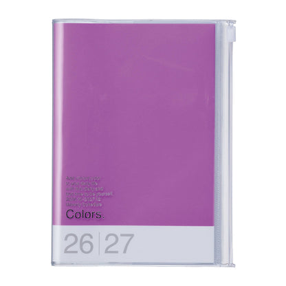 MARK'S Inc. Japan Birds Purple Weekly Vertical Planner 2027 – Premium Paper (B6)