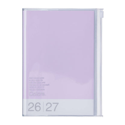 MARK'S Inc. Japan Birds Purple Weekly Vertical Planner 2027 – Premium Paper (B6)