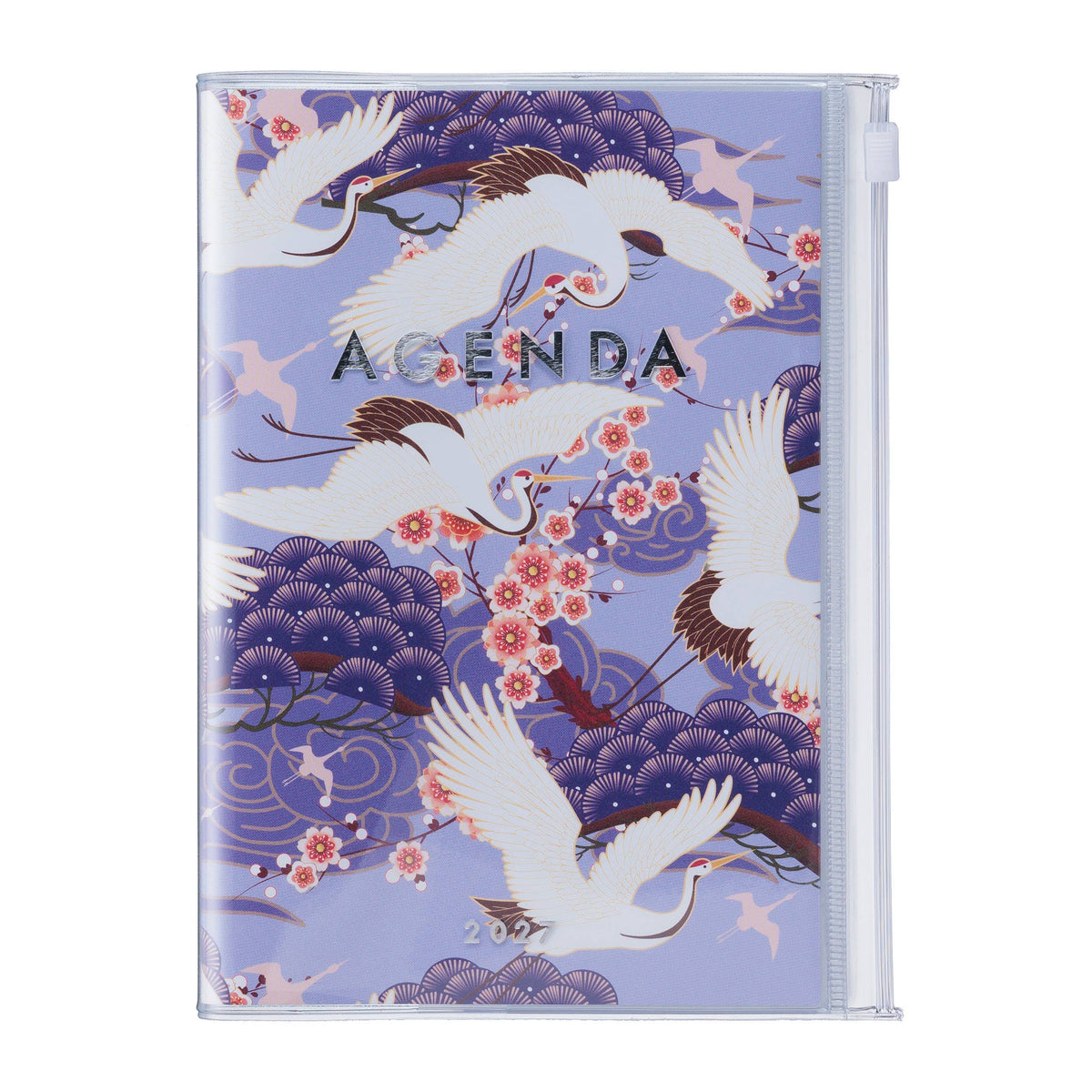 MARK'S Inc. Japan Birds Purple Weekly Vertical Planner 2027 – Premium Paper (B6)