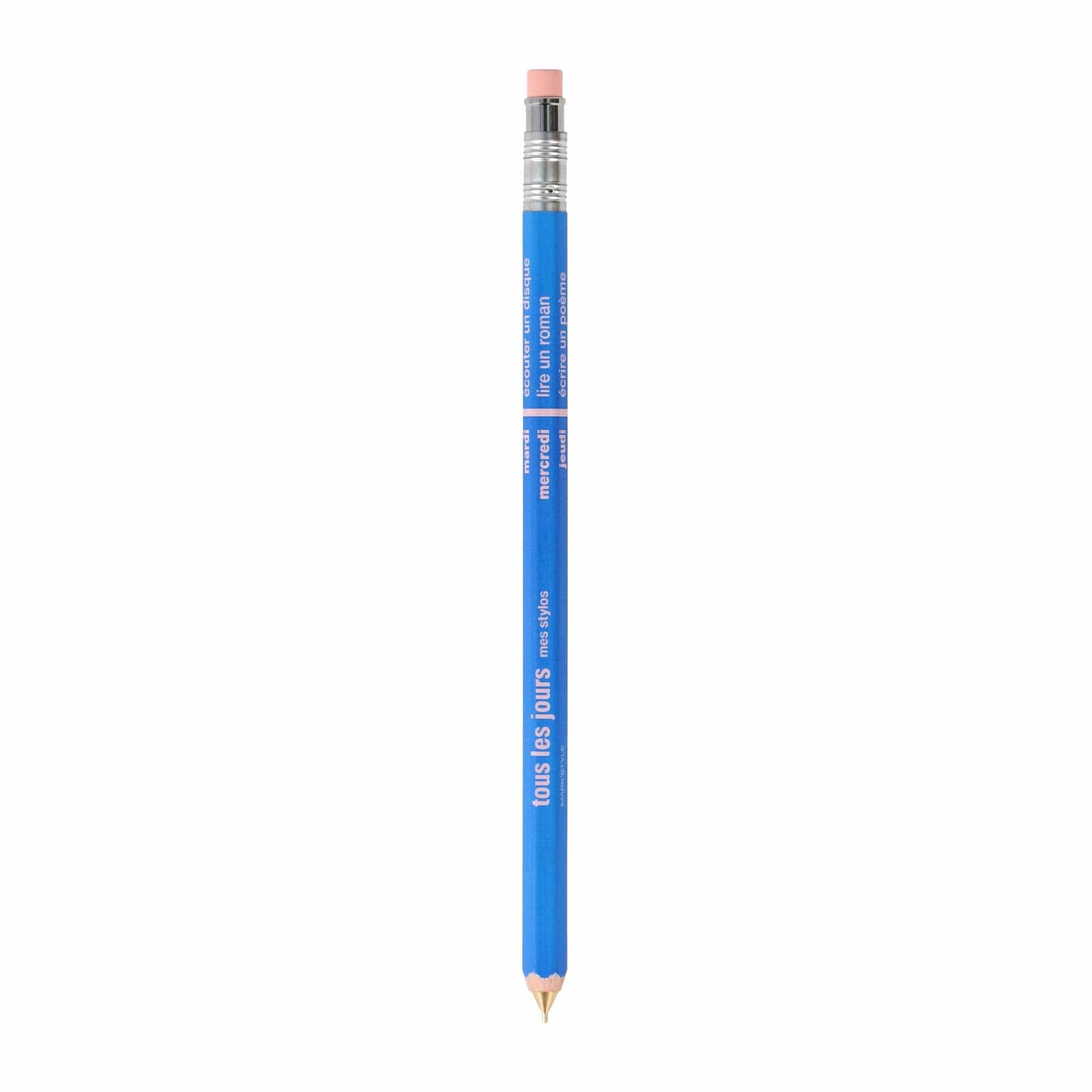 MARK'S Inc. Mechanical Pencils Ocean Blue MARK'STYLE - Mechanical Pencil with Eraser