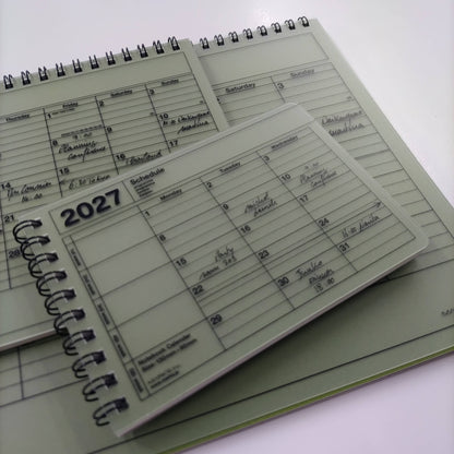 MARK'S Inc. Notebook Calendar 2027 – Monthly Planner with Notes (B6 / S)