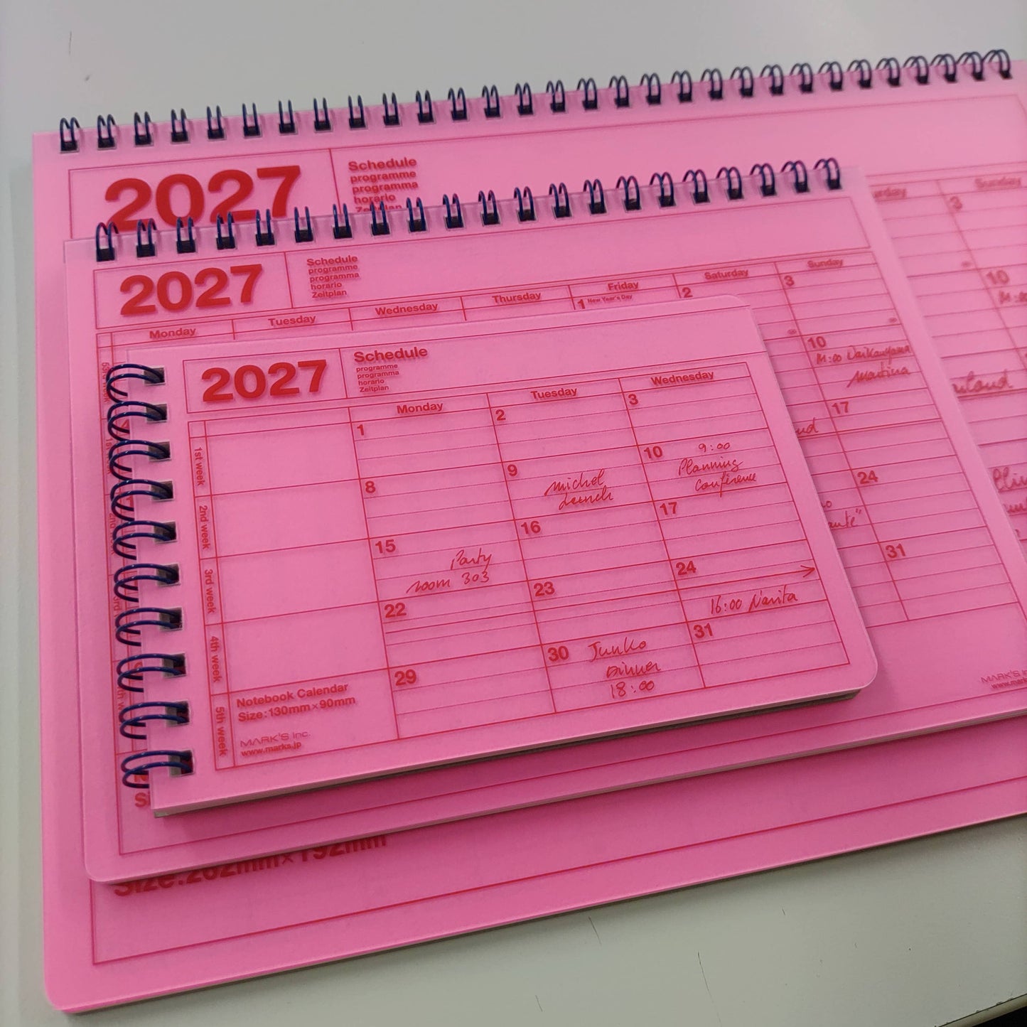 MARK'S Inc. Notebook Calendar 2027 – Monthly Planner with Notes (B6 / S)